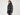 Doudoune Double Hood Luna noire, vue de profil