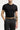 T-shirt Polo Ralph Lauren noir à poney brodé, vue de face