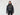 Doudoune Double Hood Luna noire brillante, vue de face