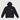 Sweatshirt à Capuche Unisexe en Coton Bio Larcis Noir – Pyrenex - HUY025P0009-face