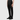Pantalon cargo noir en satin stretch avec détail Lens